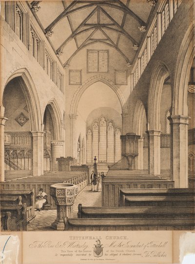 Tettenhall Church, 1844 by Henry Burn